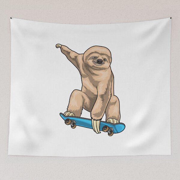 Item preview, Sloth Skater Skateboard designed and sold by Snabdesign84.