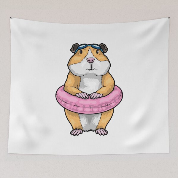Item preview, Guinea pig Swimming Lifebuoy designed and sold by Snabdesign84.