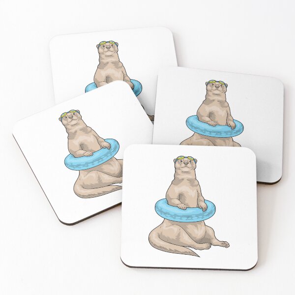 Item preview, Otter Swimming Lifebuoy designed and sold by Snabdesign84.