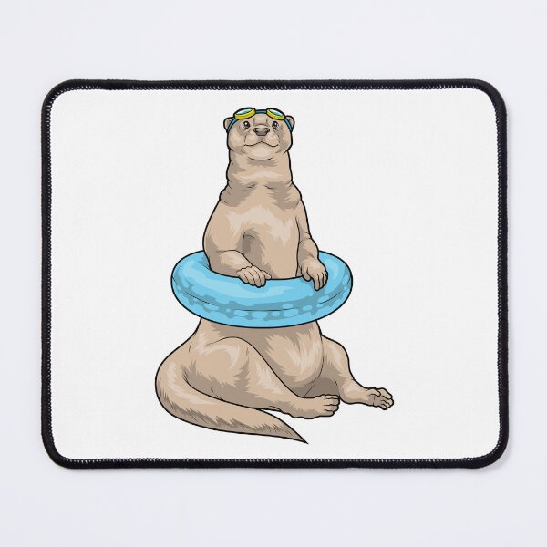 Item preview, Otter Swimming Lifebuoy designed and sold by Snabdesign84.