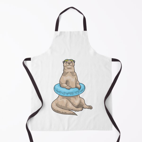 Item preview, Otter Swimming Lifebuoy designed and sold by Snabdesign84.