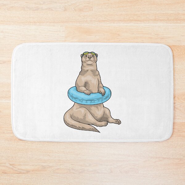 Item preview, Otter Swimming Lifebuoy designed and sold by Snabdesign84.