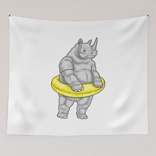 Item preview, Rhino Swimming Lifebuoy designed and sold by Snabdesign84.