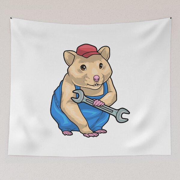Item preview, Hamster Mechanic Wrench designed and sold by Snabdesign84.