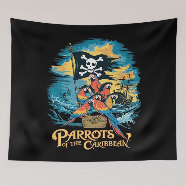 Item preview, Parrots of the caribbean - A pirates life chose me - Always be a pirate - Pirates bay - Caribbean adventure - Pirates problems designed and sold by JansenGS.