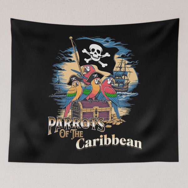 Item preview, Parrots of the caribbean - A pirates life chose me - Always be a pirate - Pirates bay - Caribbean adventure - Pirates problems designed and sold by JansenGS.