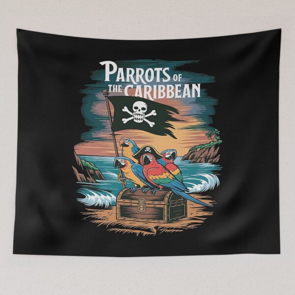 Item preview, Parrots of the caribbean - A pirates life chose me - Always be a pirate - Pirates bay - Caribbean adventure - Pirates problems designed and sold by JansenGS.