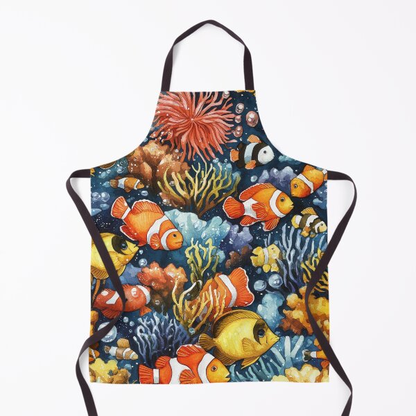 Item preview, Tropical reef fish and coral in creative patterns designed and sold by Piotrek0001.