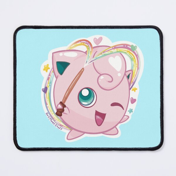 Item preview, Magic Rainbow Wand Puff | Pink Gamer Girl designed and sold by KarliMakesStuff.