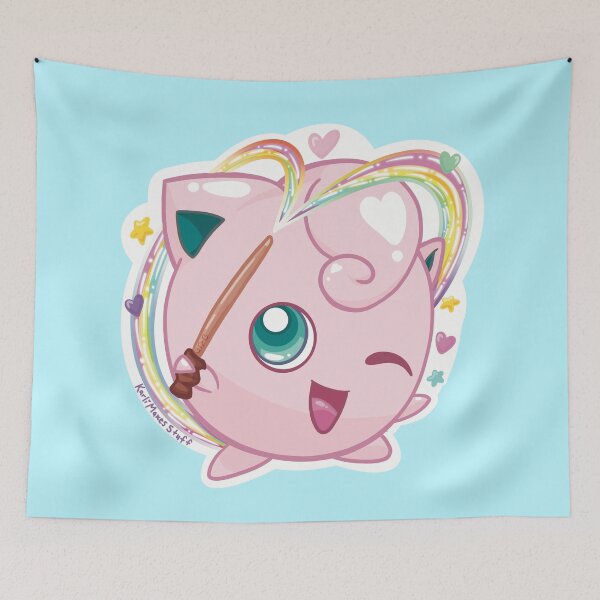 Item preview, Magic Rainbow Wand Puff | Pink Gamer Girl designed and sold by KarliMakesStuff.