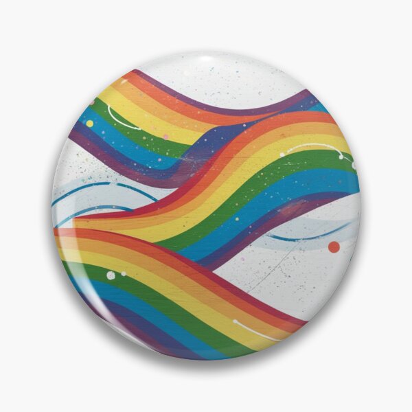 Artikelvorschau, Regenbogen-Welleneffekt entworfen und verkauft von Furbulous Faces.
