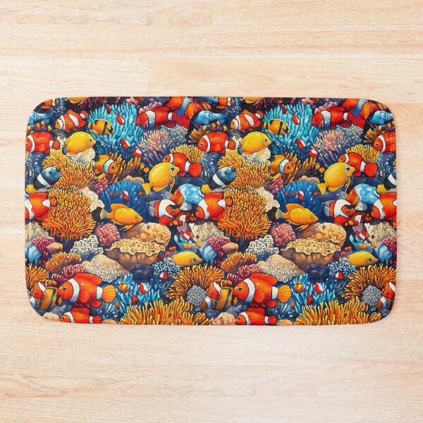 Item preview, Artistic underwater world with vivid marine creatures designed and sold by Piotrek0001.