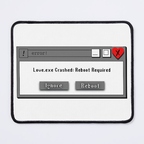 Item preview, "Love.exe Crashed – Funny Retro Tech Valentine’s Day T-Shirt" designed and sold by NSB-Design.