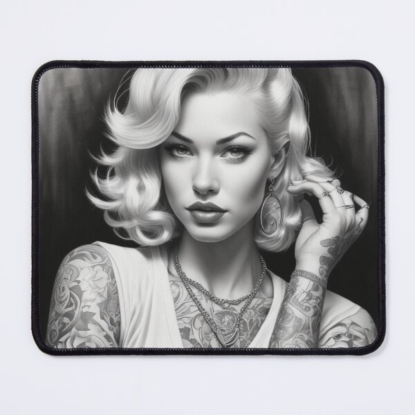 Item preview, Seductive blond in Black & White designed and sold by S-R-TDesign.