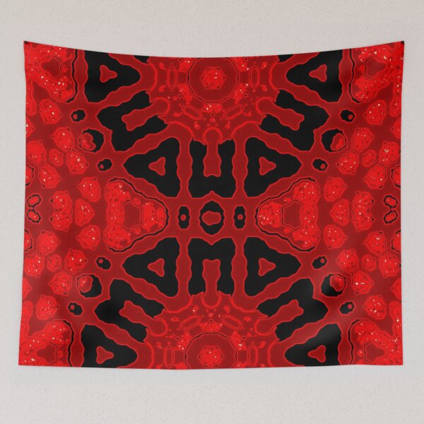Item preview, Modern Batik . Tribal Pattern . Beight Red . Black . #3 designed and sold by Artistic63.