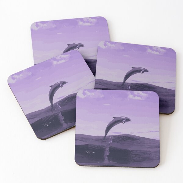 Item preview, Dolphin Illustration - Purple Sunset designed and sold by OG-Graphics.