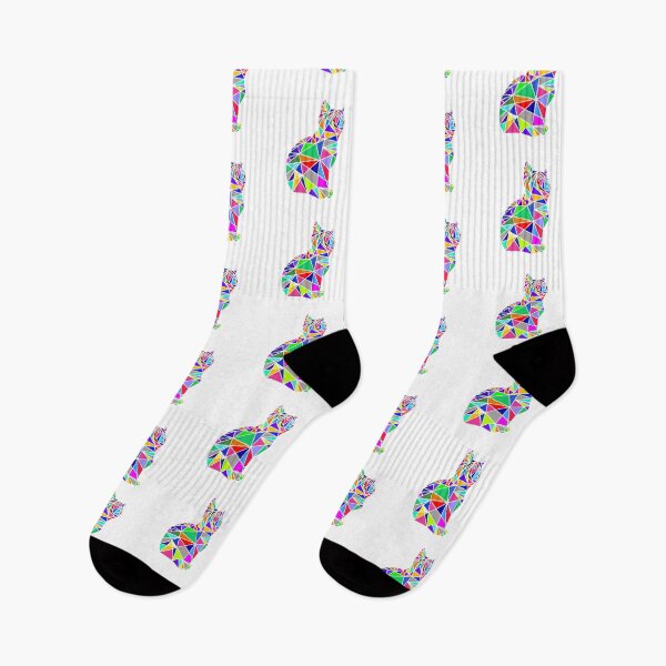 Item preview, Polygon Cat - Colorful Geometric Cat Artwork designed and sold by FoxyS.