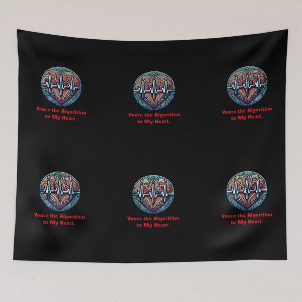 Item preview, "You’re the Algorithm to My Heart – Funny AI Tech Valentine’s Day T-Shirt" designed and sold by NSB-Design.
