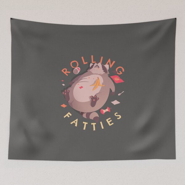 Item preview, Rolling Fatties Chonk Raccoon Lover  designed and sold by Glint-Design.