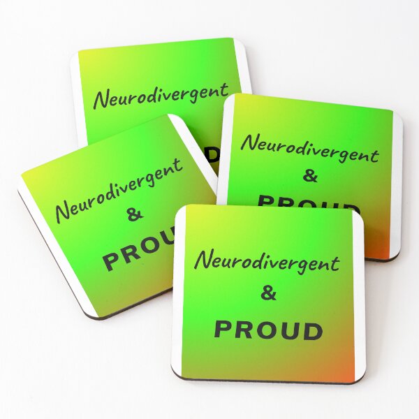 Item preview, Neurodivergent and Proud - Green/Orange designed and sold by TheNeuroVerse.