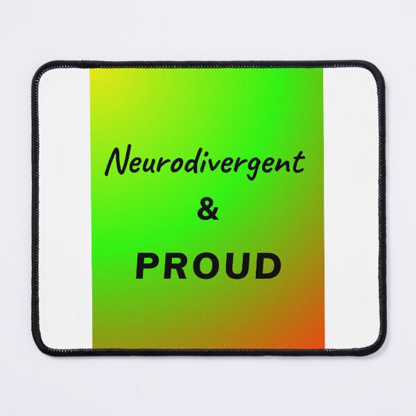 Item preview, Neurodivergent and Proud - Green/Orange designed and sold by TheNeuroVerse.