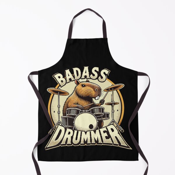 Item preview, Tough Drummer Capybara cool gift designed and sold by Pineapple-Tree.