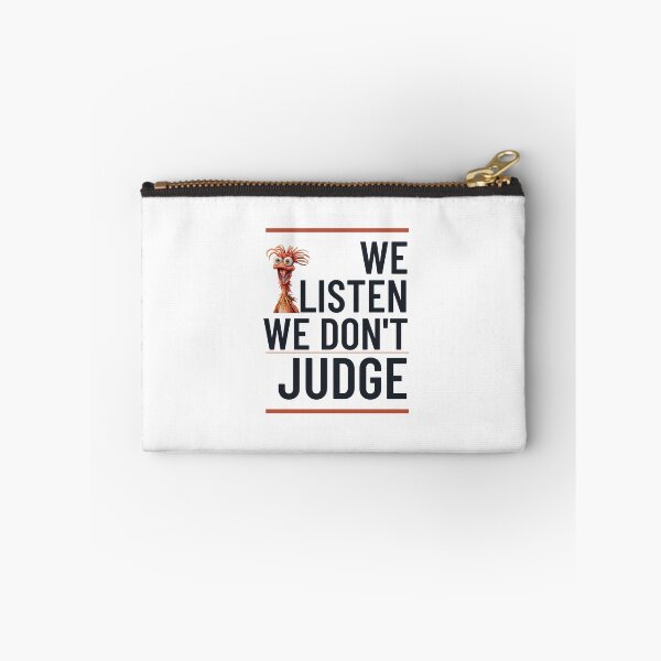 Item preview, We Listen, We Don’t Judge – Funny Pepe Meme designed and sold by Calymera.