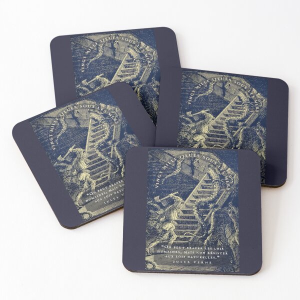 Item preview, Citation de Jules Verne: “On peut braver les lois humaines, mais non résister aux lois naturelles.” designed and sold by artbleed.