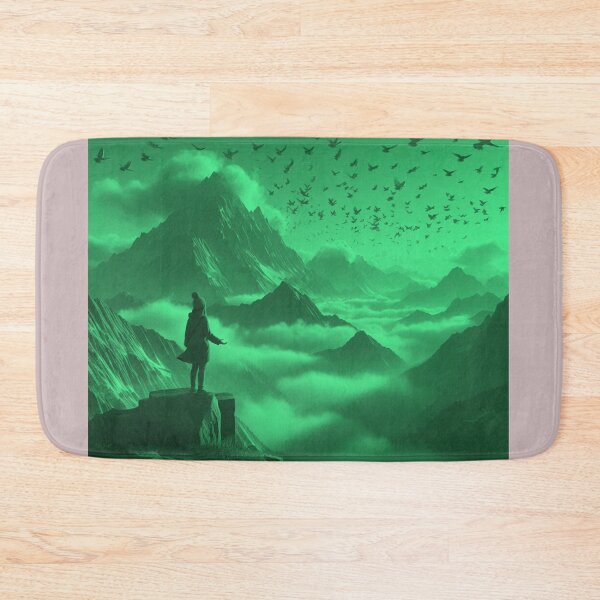Item preview, Dreamy Mountains cape Girl Watching Birds Fly in Clouds designed and sold by choder61.