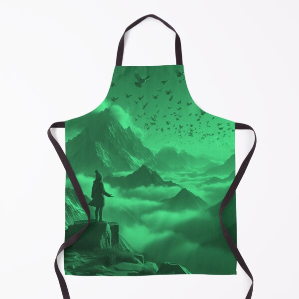 Item preview, Dreamy Mountains cape Girl Watching Birds Fly in Clouds designed and sold by choder61.