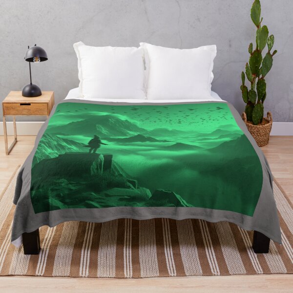 Item preview, Dreamy Mountains cape Girl Watching Birds Fly in Clouds designed and sold by choder61.