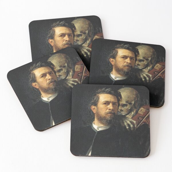 Item preview, Self-Portrait with Death Playing the Fiddle designed and sold by Craphe.