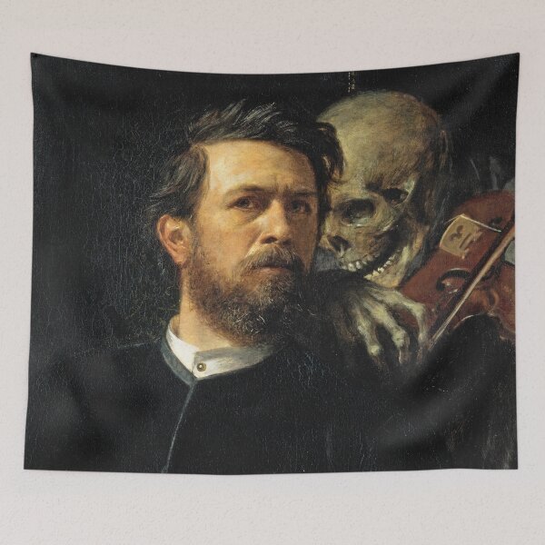 Item preview, Self-Portrait with Death Playing the Fiddle designed and sold by Craphe.
