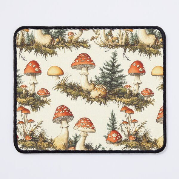 Item preview, Colorful mushroom illustrations in botanical naturalistic style designed and sold by Piotrek0001.
