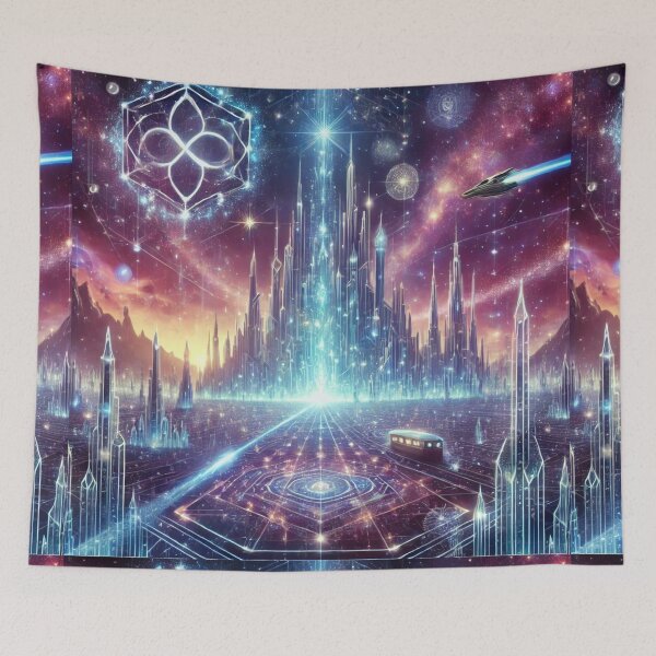 Item preview, The Crystalline City: A Vision of Galactic Harmony designed and sold by Meta2Physical.