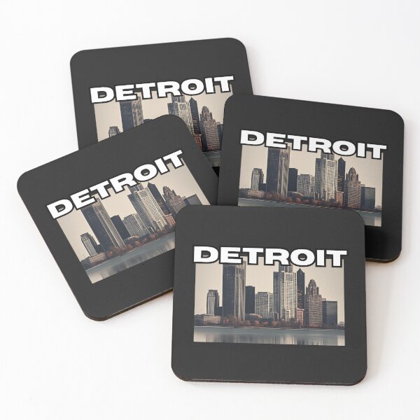 Item preview, Detroit City Skyline Waterfront designed and sold by FroggyFly Designs.