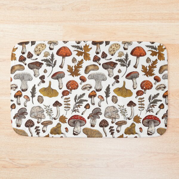 Item preview, Detailed botanical illustrations of colorful forest mushrooms designed and sold by Piotrek0001.