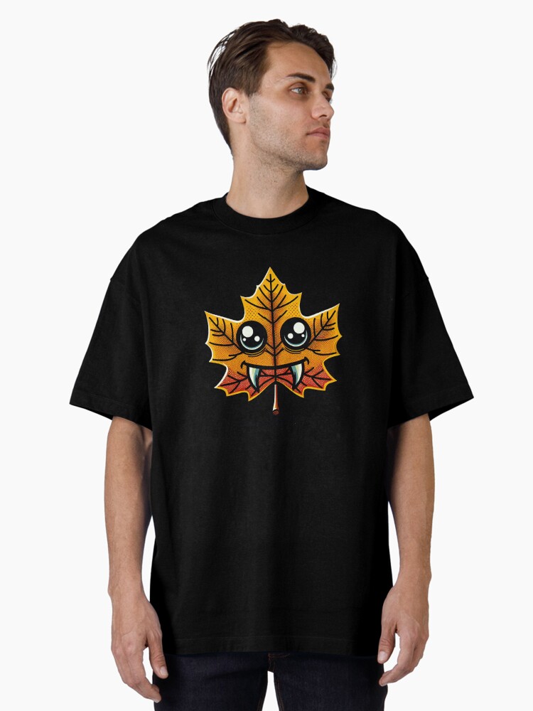 Thumbnail 1 von 7, Oversized T-Shirt, Vampir Blatt smiling designt und verkauft von Kobeko.