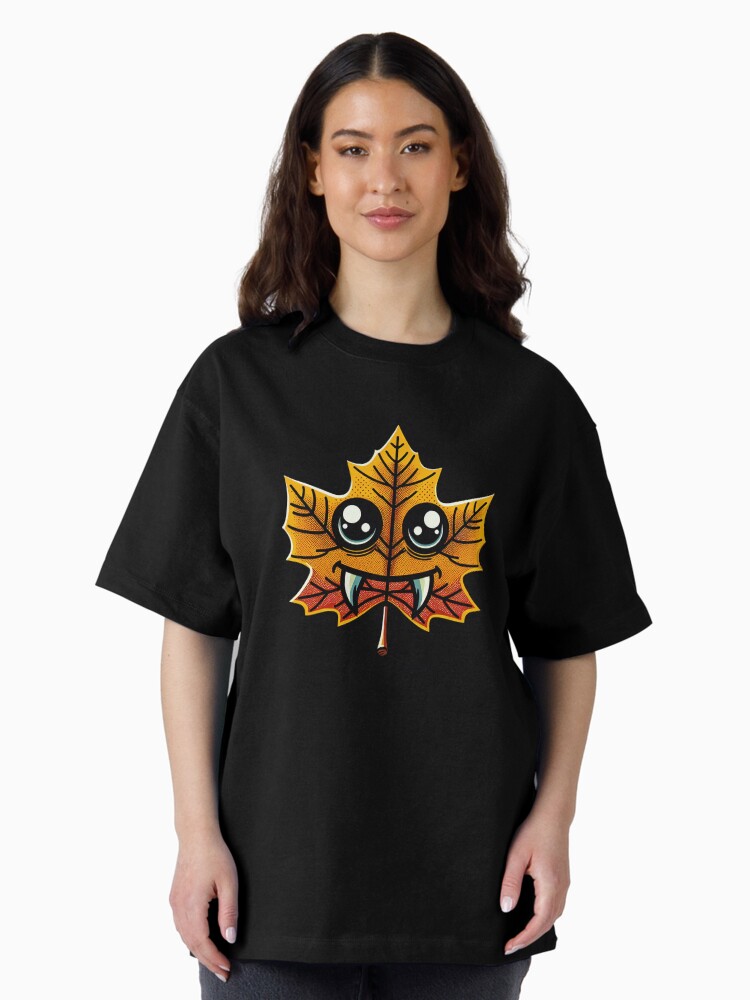 Thumbnail 2 von 7, Oversized T-Shirt, Vampir Blatt smiling designt und verkauft von Kobeko.