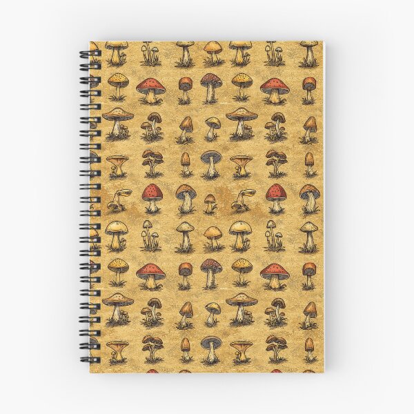 Item preview, Botanical prints featuring iconic mushroom species designed and sold by Piotrek0001.