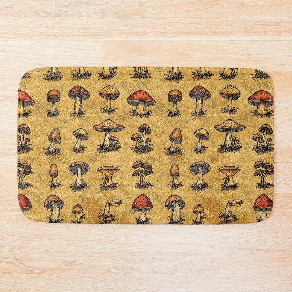 Item preview, Botanical prints featuring iconic mushroom species designed and sold by Piotrek0001.