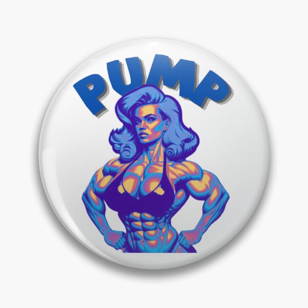 Item preview, PUMP - Get pumped, get big hair or go home! Blue designed and sold by TheRubberOnion.