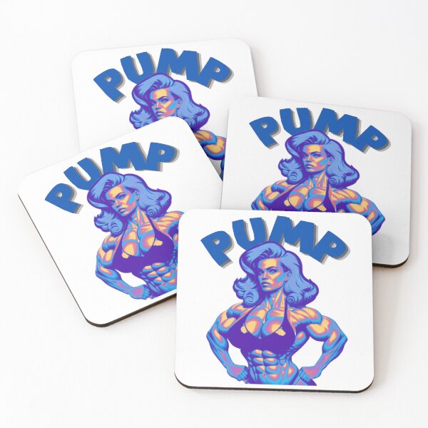 Item preview, PUMP - Get pumped, get big hair or go home! Blue designed and sold by TheRubberOnion.