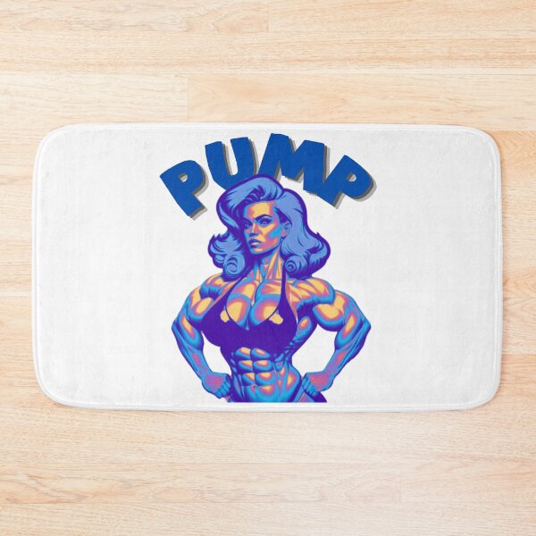Item preview, PUMP - Get pumped, get big hair or go home! Blue designed and sold by TheRubberOnion.