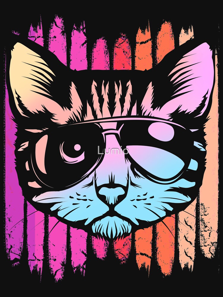 Cool Cat Sunglasses T Shirt By Lumio Redbubble