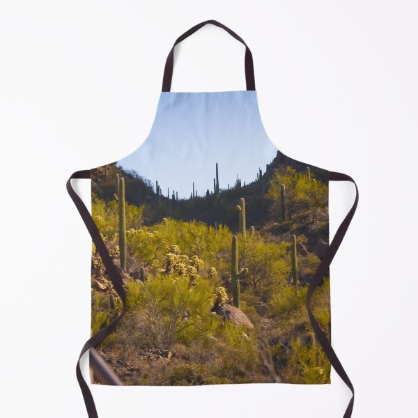 Item preview, Sunlight bathes a desert landscape filled with towering cacti and scattered shrubs designed and sold by EyezWatchin.