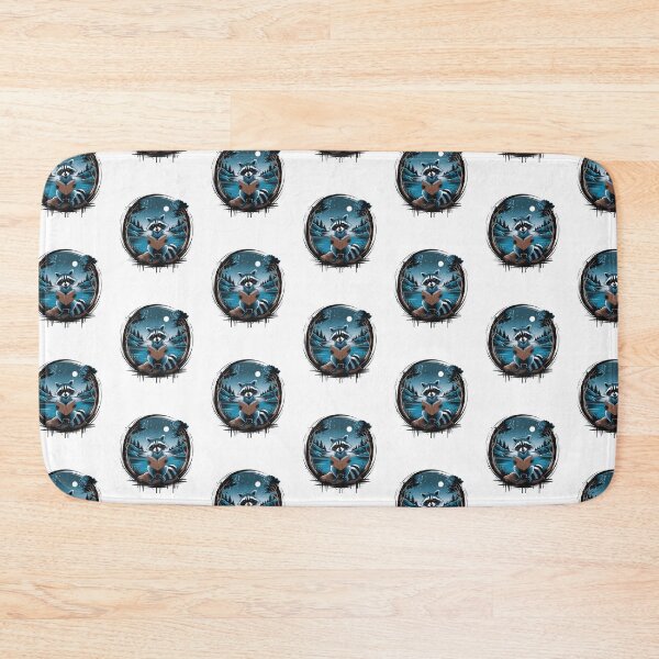 Item preview, Cute raccoon reading book under night sky designed and sold by MadCatPrints.
