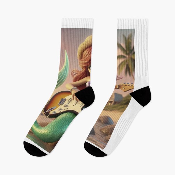 Item preview, Mermaid Shredder: Rocking' Guitar & Ocean Vibes designed and sold by choder61.
