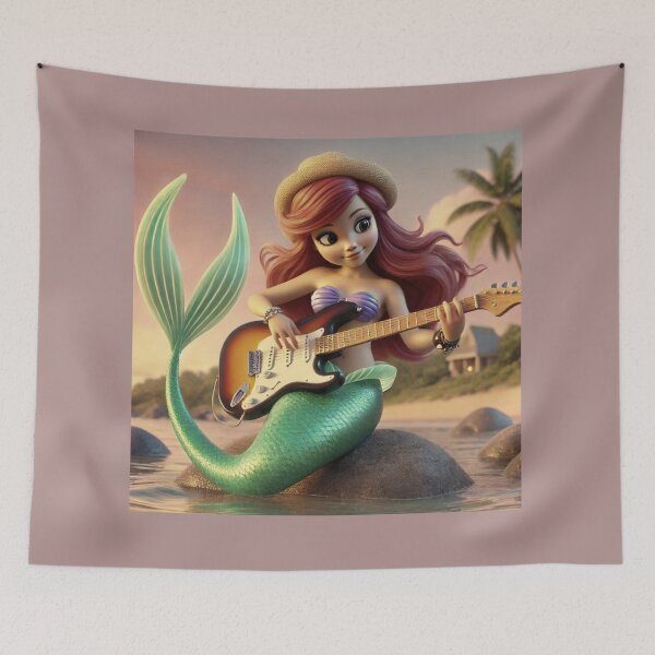 Item preview, Mermaid Shredder: Rocking' Guitar & Ocean Vibes designed and sold by choder61.
