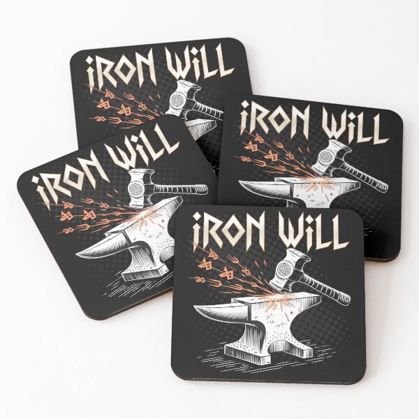 Item preview,  Iron Will – Viking Hammer and Anvil Norse Design designed and sold by FocusedPatterns.